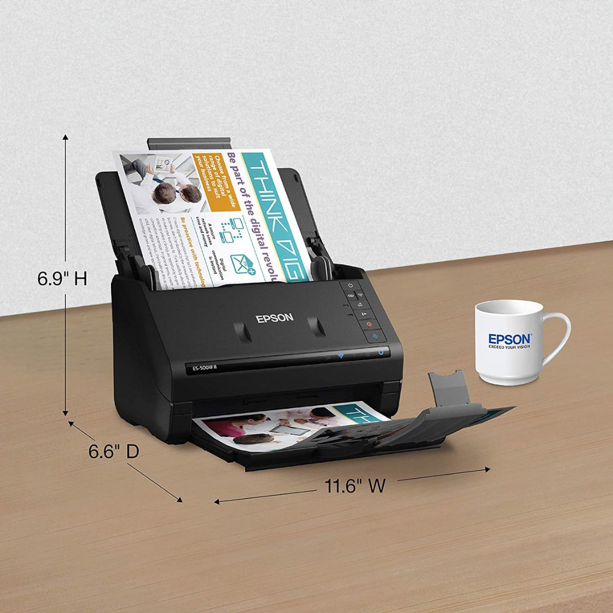 Escáner Epson WorkForce ES500W II Dupléx Hola Compras