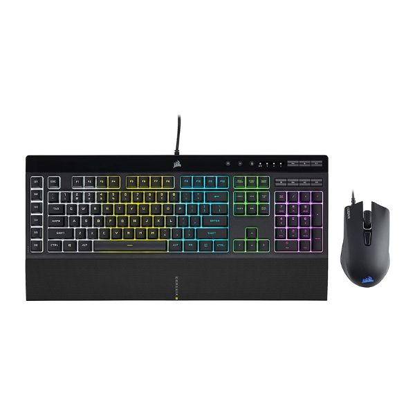 Kit Corsair CH-9226865-SP Teclado K55 RGB y Mouse Harpoon RGB PRO Kit Corsair CH-9226865-SP Teclado K55 RGB y Mouse Harpoon RGB PRO