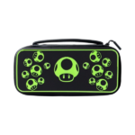 Estuche PDP para Nintendo Switch GLOW 1-UP Mushroom
